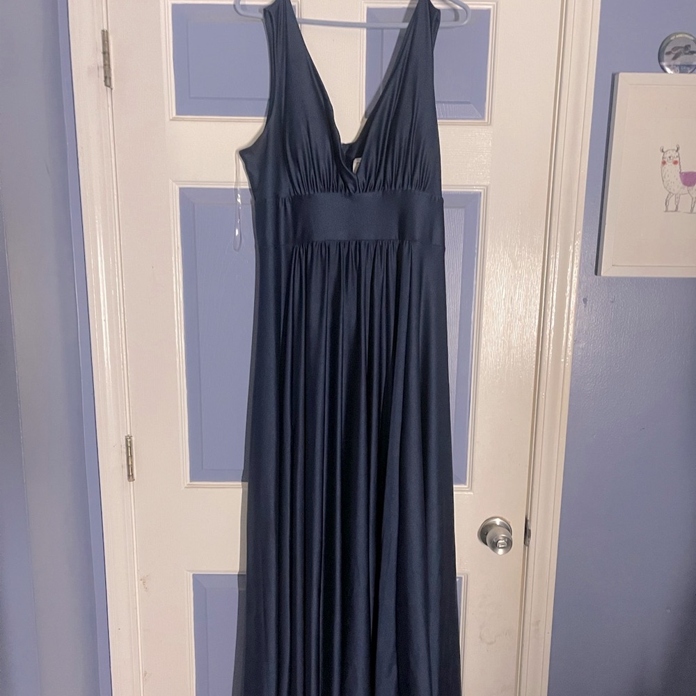 Navy formal wear gown